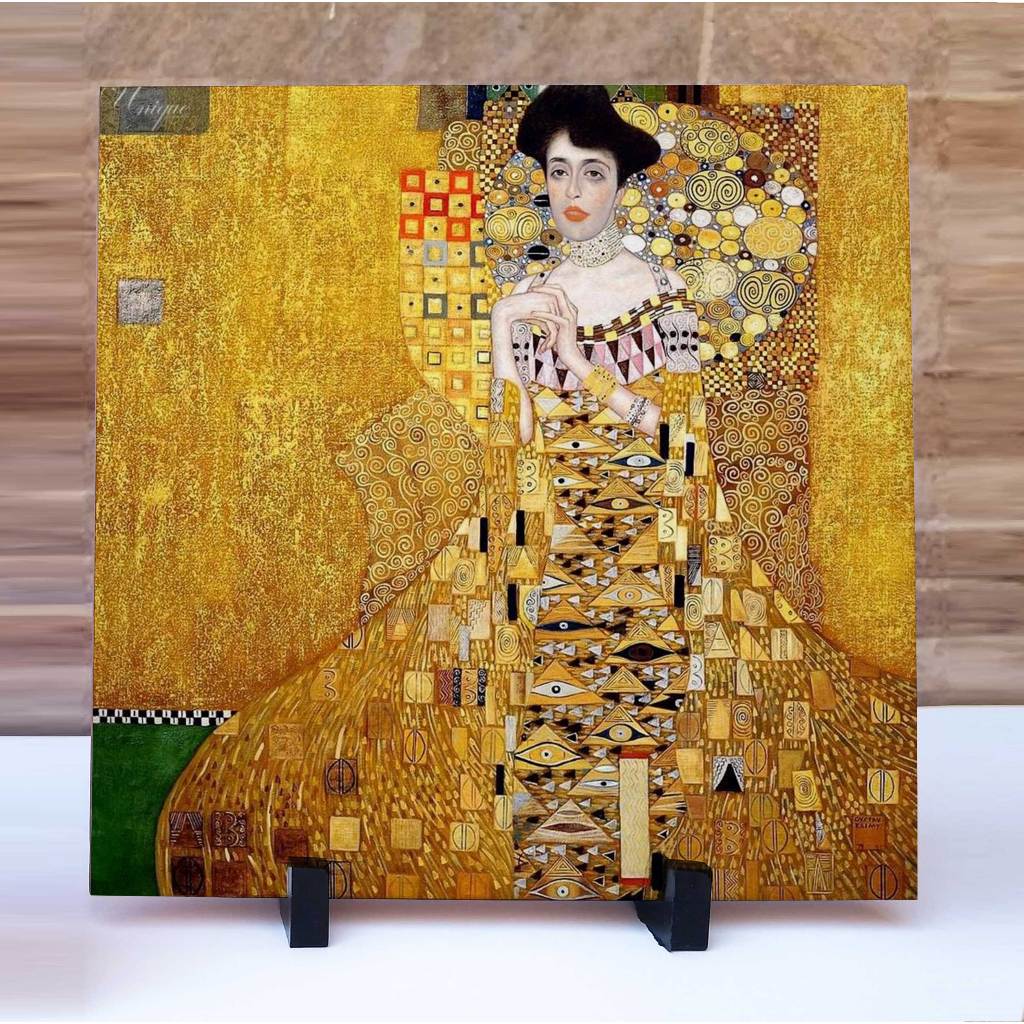 Azulejo Decorativo  Gustav Klimt - O Retrato de Adele Bloch-Bauer I