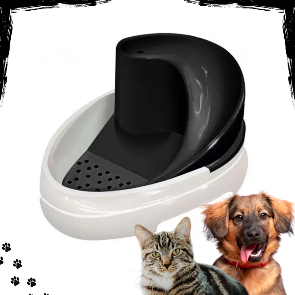 Bebedouro para gatos cães fonte purificador d´água com bomba bivolt 2,5l.