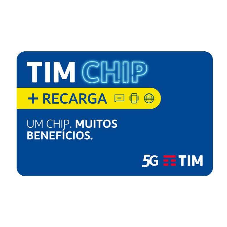 Tim Chip Pré Pago Com Recarga em Oferta na Shopee