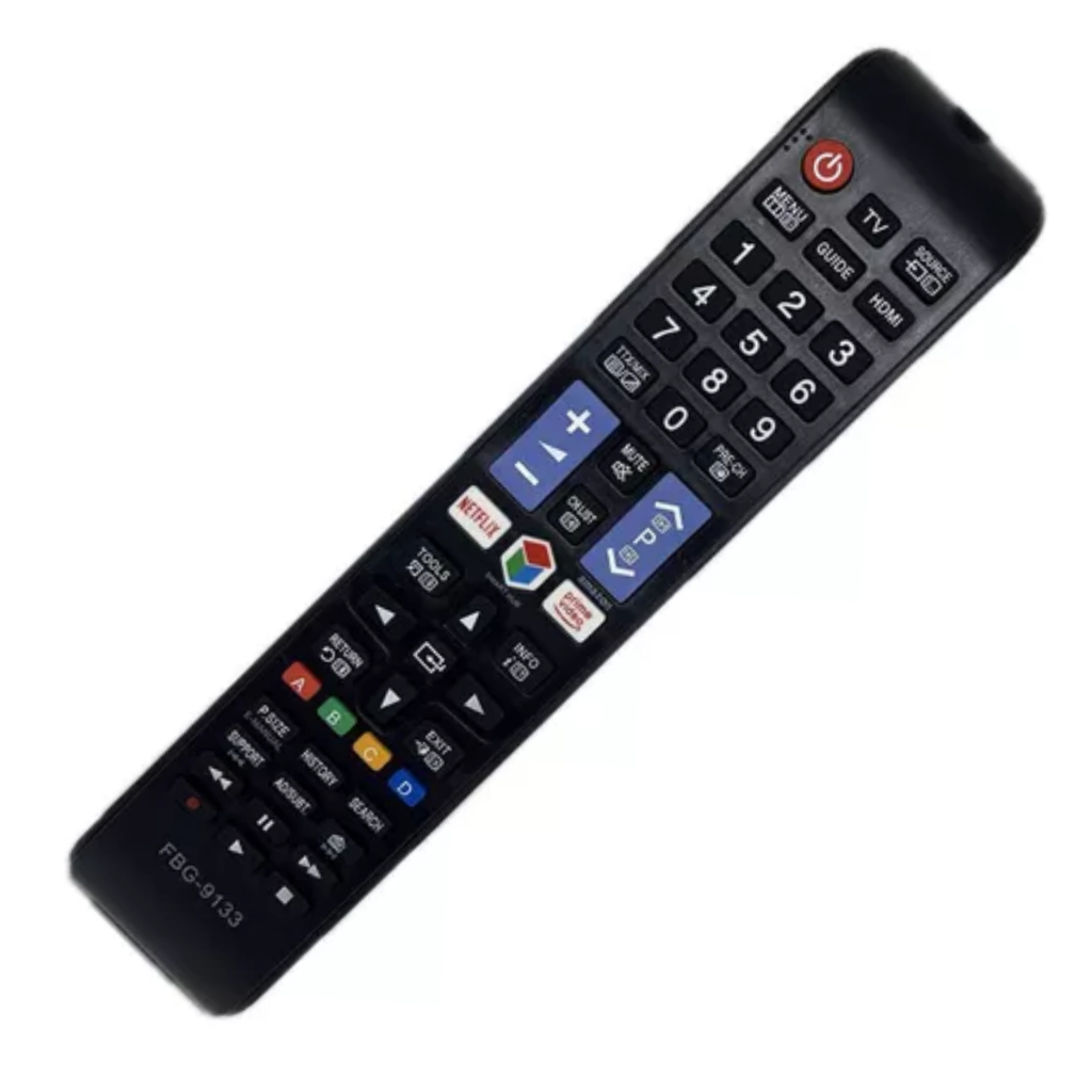 Controle Remoto Tv Compatível Samsung Smart  Tecla Netflix/PrimeVideo Fbg-9133