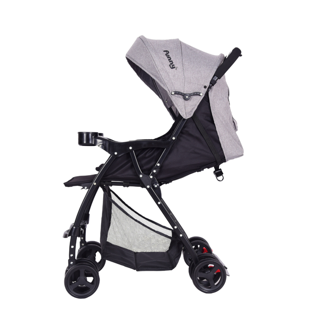 Carrinho de Bebê Funny X3 Design Confortável Seguro Dobrável em Oferta na Shopee