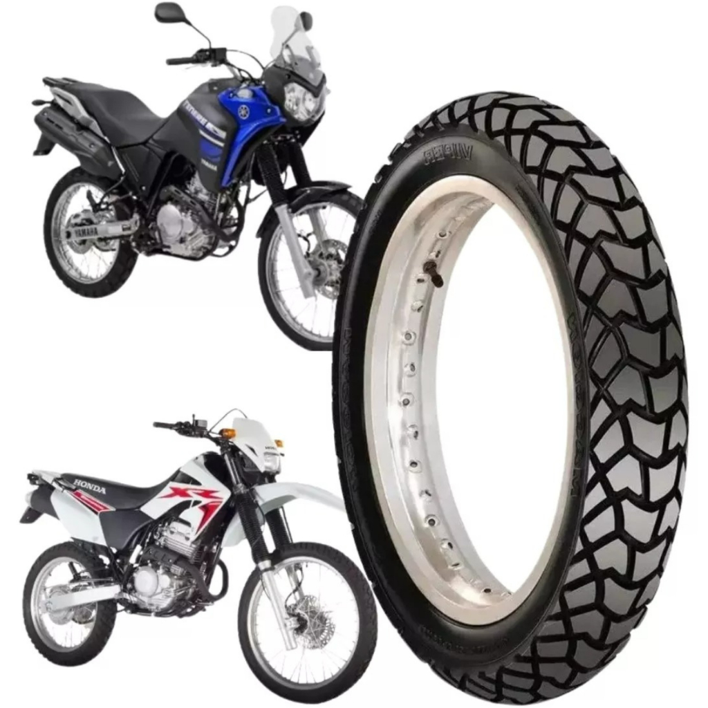 Pneu Traseiro Moto Maggion Aro 18 Viper 120/80-18 62t Tt Honda XRE 300 XR 250 Tornador Lander 250IE - Spare Parts and Accessories for Vehicles