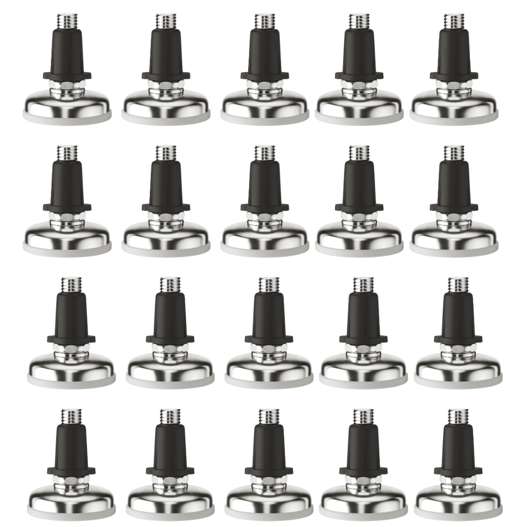 Kit Sapata Pé Nivelador 32mm + Bucha Sapata Niveladora Para Móveis em Oferta na Shopee