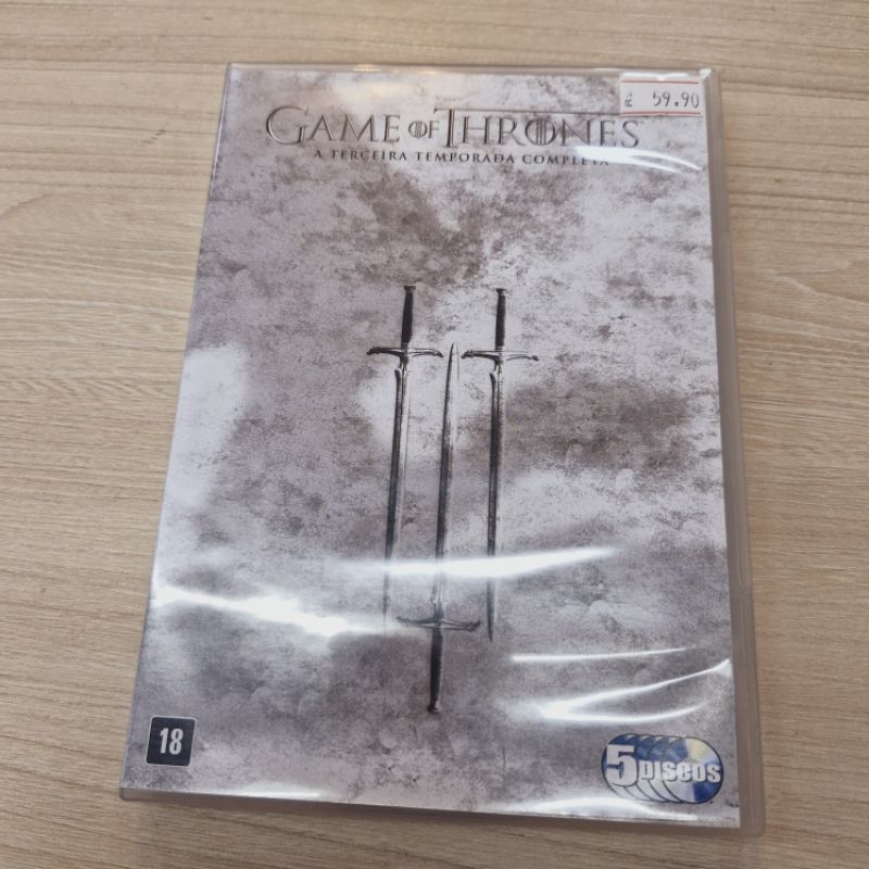 3° terceira temporada completa de Game of Thrones, DVD/CD Original