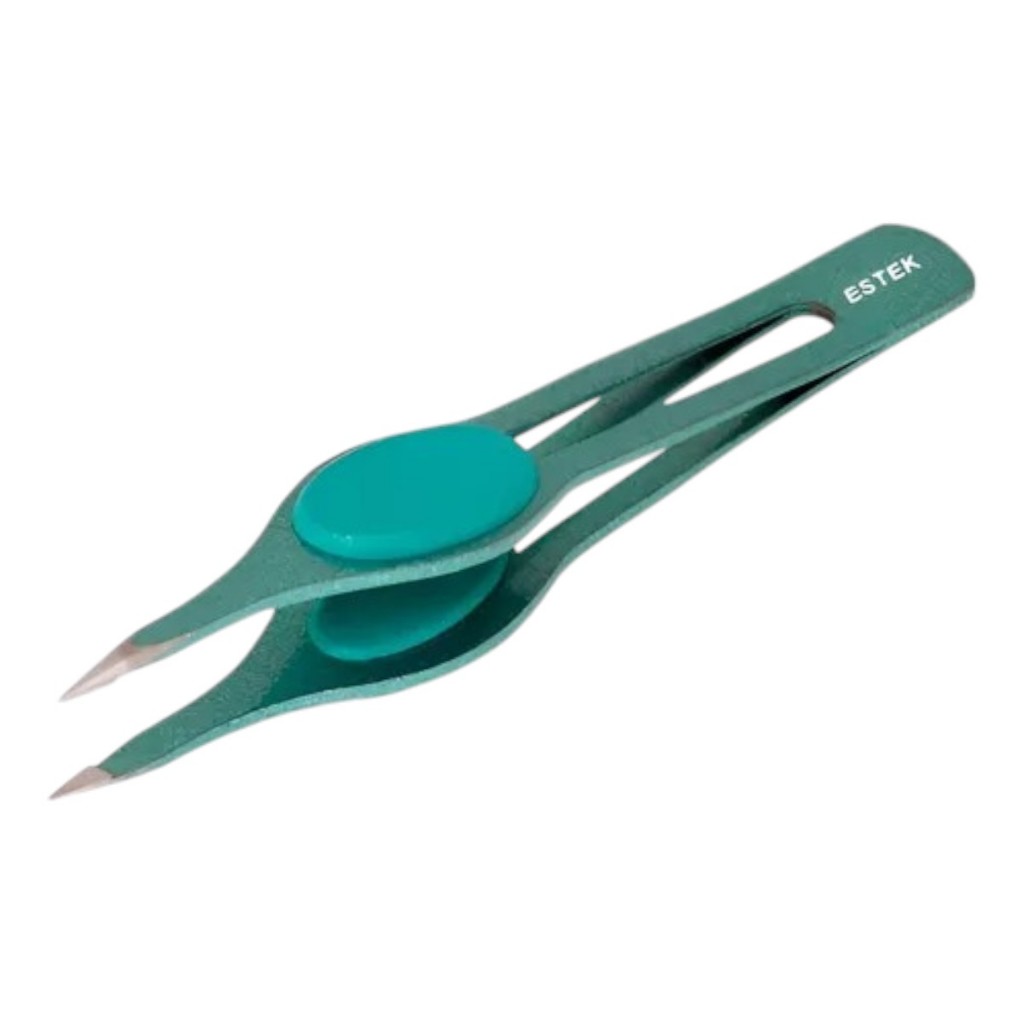 Pinça Depilação Ponta Fina Sobrancelhas Pelo Facial Rosto Estética Alta precisão Design Estek em Oferta na Shopee