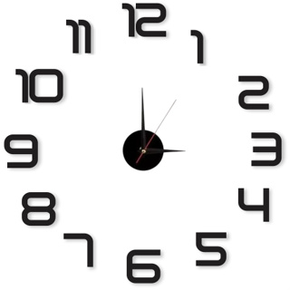 Relógio De Parede 3d Sala Decoração Sala Numeros Gigante Relevo Cozinha Adesivo Decoração Escritório Parede 70cm Luxo em Oferta na Shopee