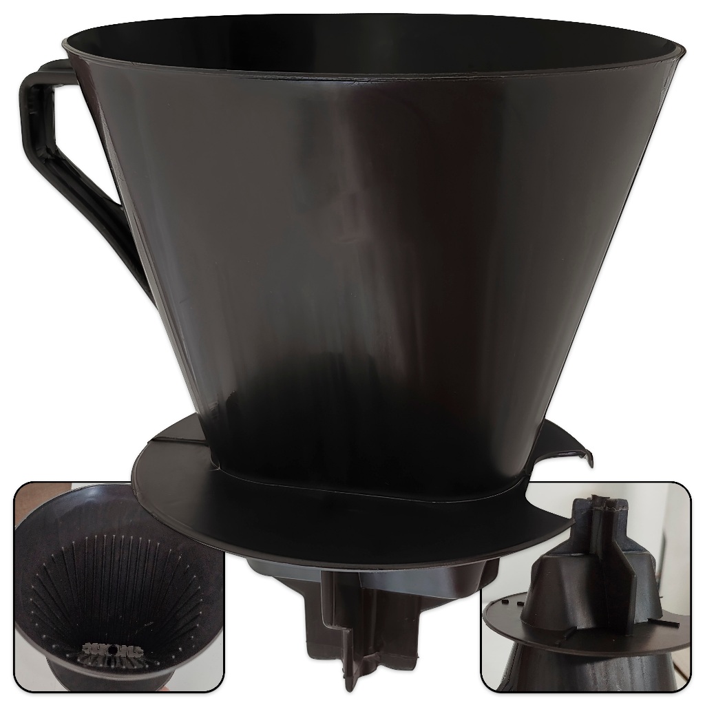 Porta Filtro/Coador Para Café Suporte Funil de Plástico Adaptador para Garrafa em Oferta na Shopee