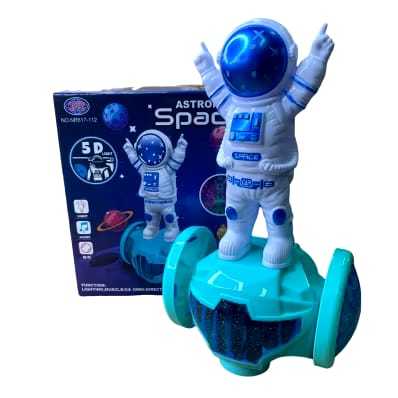 Brinquedo astronauta em skate elétrico com som e música com luz LED em Oferta na Shopee