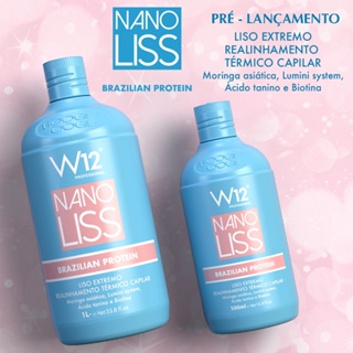 Realinhamento Capilar w12 Nano Liss Brazilian Protein em Oferta na Shopee