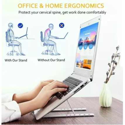 Suporte Apoio De Notebook Laptop Compacto Articulado Home Office / Suporte Notebook / Porta Notebook Preto