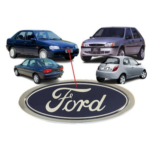 EMBLEMA GRADE/MALA  - Ford Focus (FIESTA/KA 97/09 05/ ESCORT 97 em diante AZUL