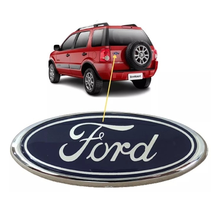 Emblema Azul Ford Grade ou Mala Da Ecosport 2003 / 2007..