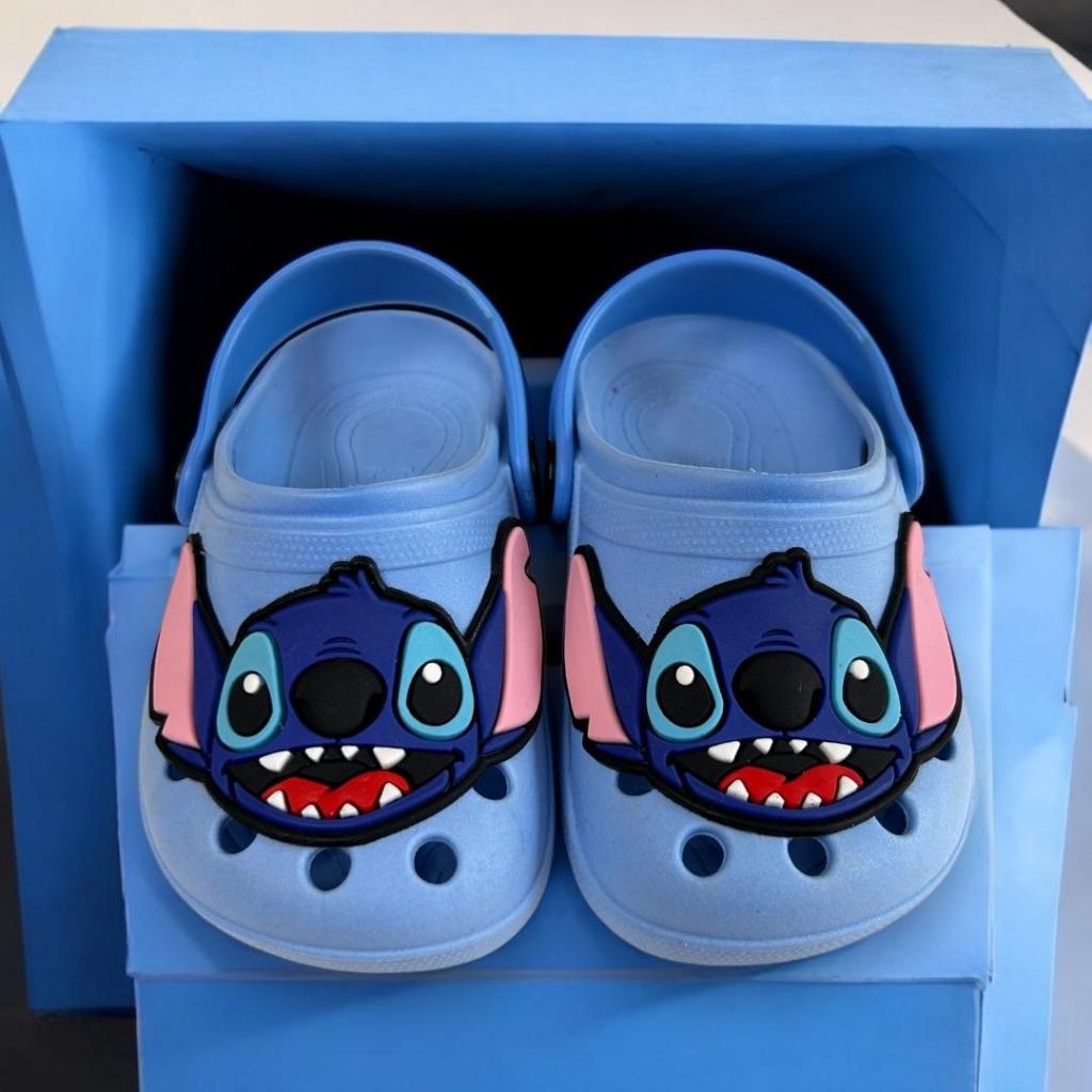 Babuche infantil Menino Stitch Sandalia Leve Confortavel Delicado Antiderrapante