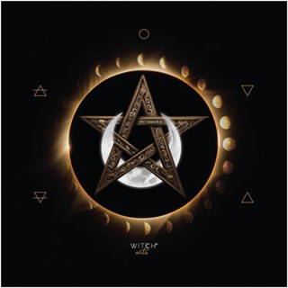 Toalha Witcharts Pentagrama para Tarot e Oráculos em Oferta na Shopee