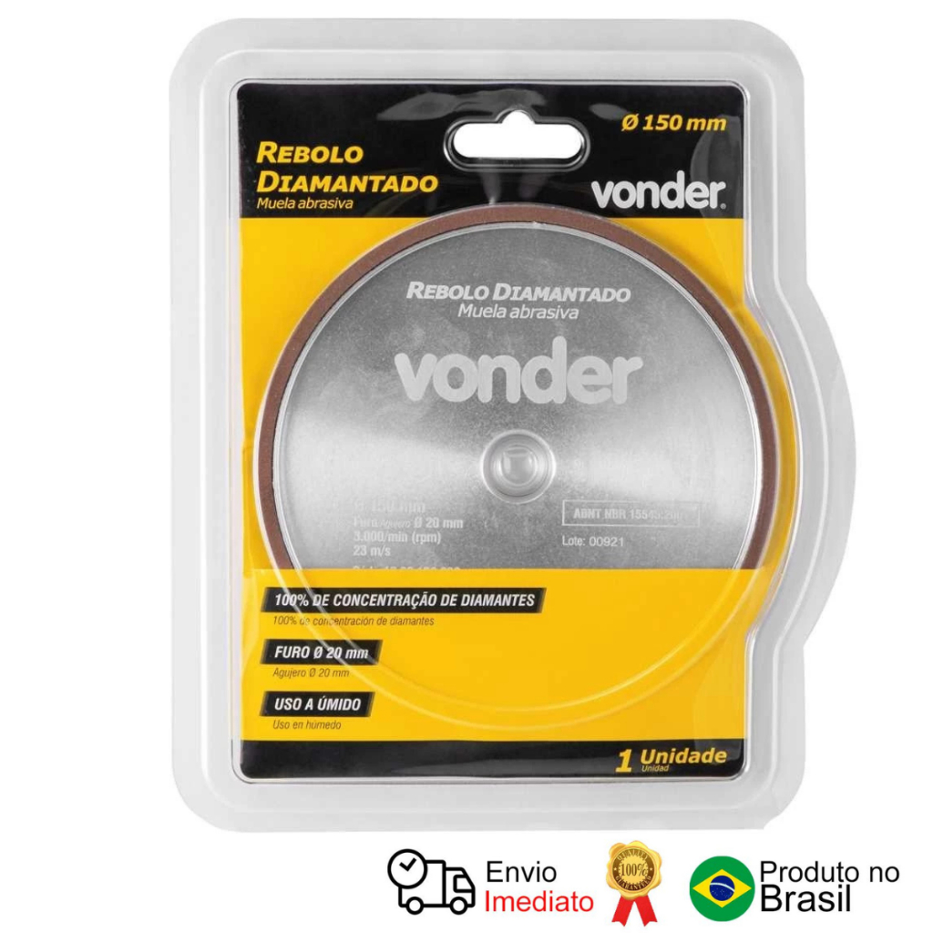 Rebolo Diamantado Afiação Serras 150 Mm Vonder em Oferta na Shopee