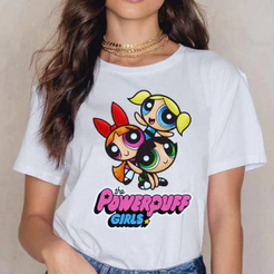 CAMISETA CAMISA BLUSA TSHIRT FEMININA MANGA CURTA MENINAS SUPER PODEROSAS VARIOS MODELOS
