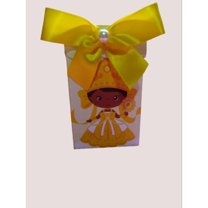10 Caixinhas Retangular Personalizadas Orixá Oxum/ Lembrancinhas para Aniversário/Envio pré montada.