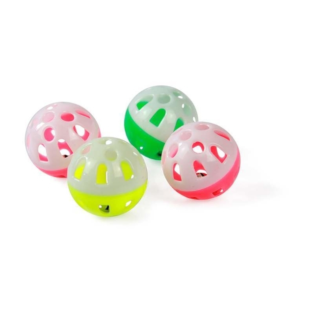 Bolinha Com Guizo Brinquedo Para Gato Colorido em Oferta na Shopee