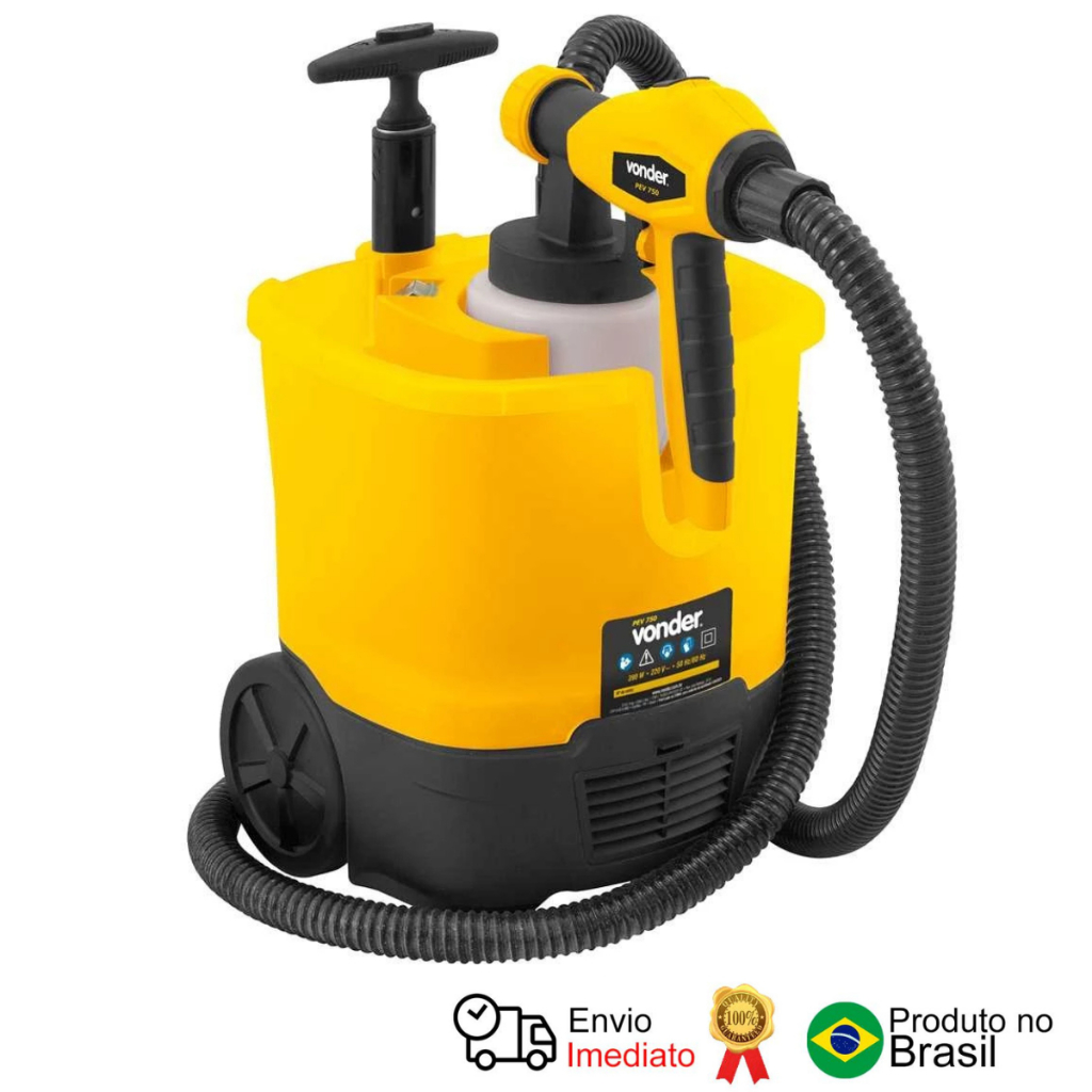 Pistola Elétrica Para Pintura Com Roda Pev 750 220 V~ Vonder em Oferta na Shopee