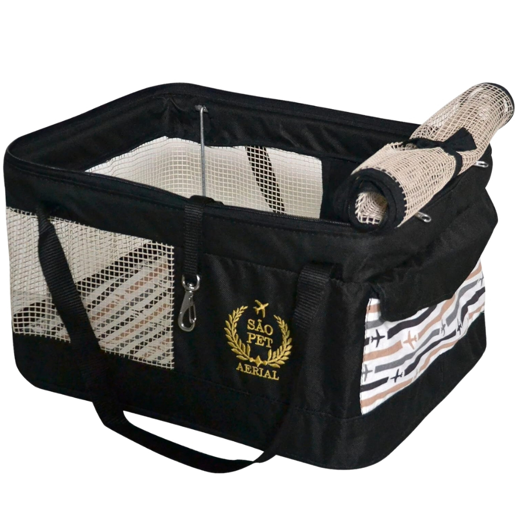 Bolsa Transporte Pet Aereo Avião Gol São Pet 43 X32 X24cm Cão Gato