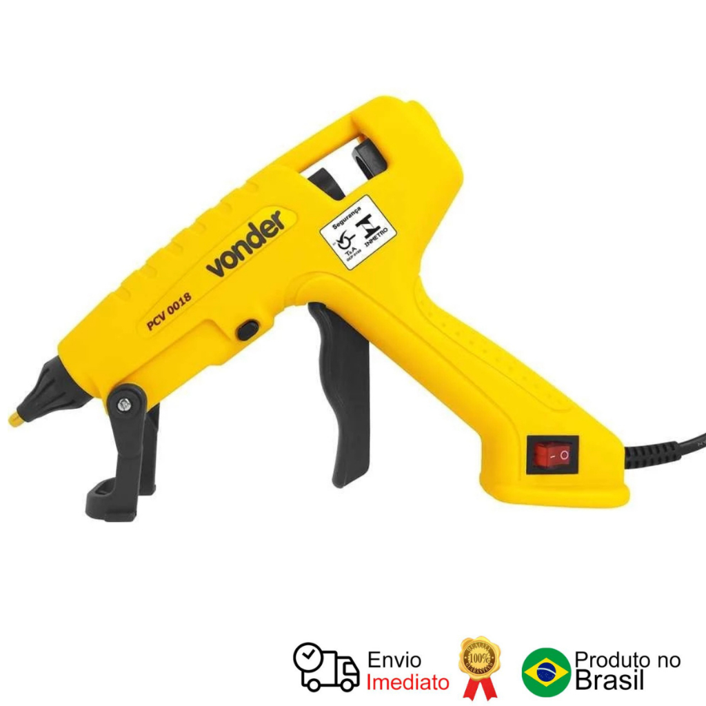 Pistola Cola Quente 100 W Pcv 0018 Vonder em Oferta na Shopee