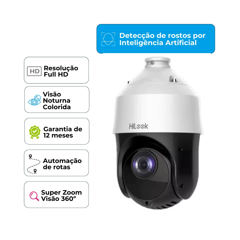 Câmera de Segurança Speed Dome PTZ-N4215I-DE Hilook Hikvision