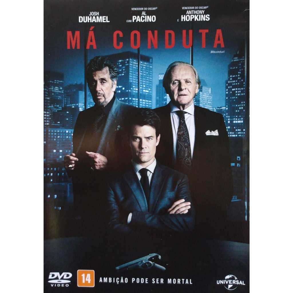 Má Conduta Dvd  Josh Duhamel   Al Pacino   Anthony Hopkins