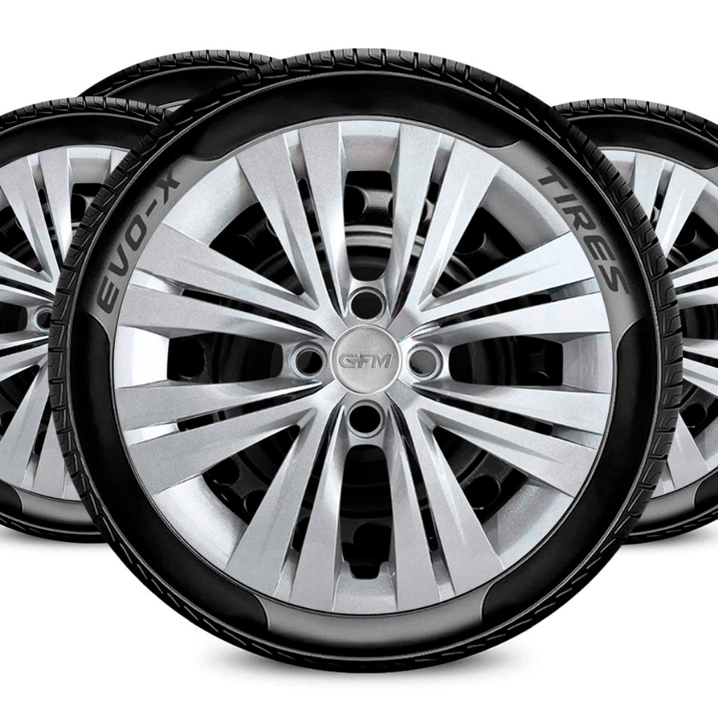 Jogo Calota 4x100 Aro 14 Design Saveiro Compatíve Volkswagen