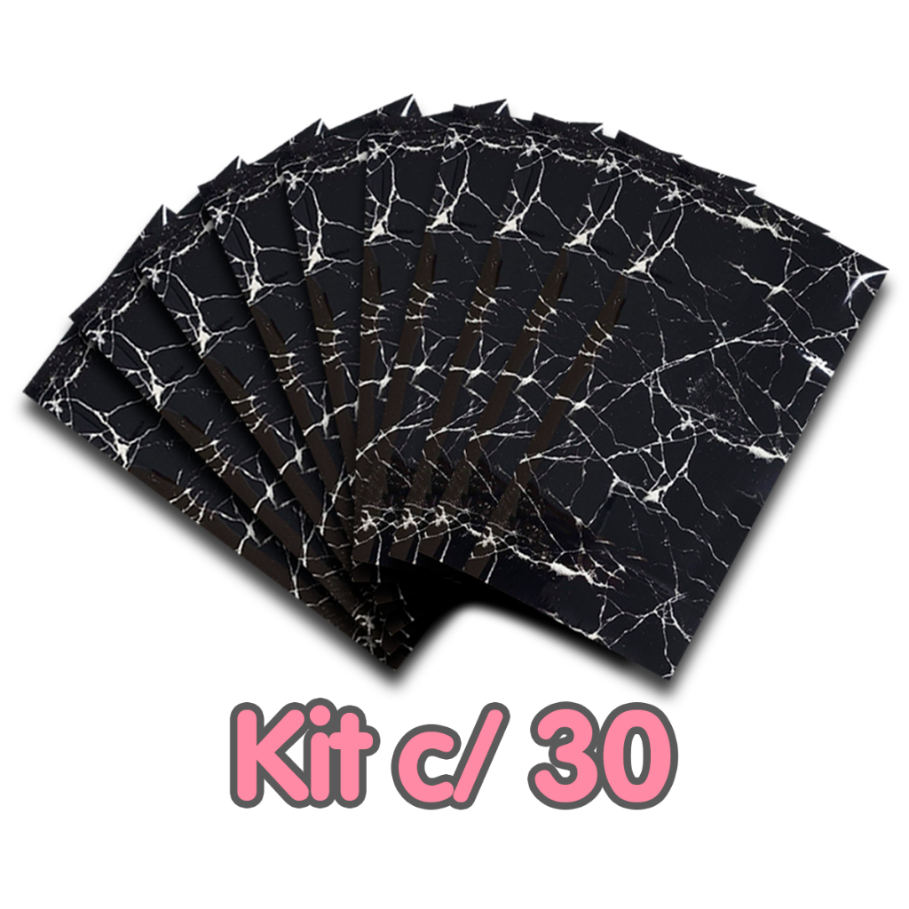 30 Placas Adesiva Parede Piso Painel Mármore Preto Vinílico Premium Autocolante 3d Lavavel 30x60cm