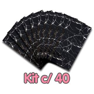 40 Placas Adesiva Parede Piso Painel Mármore Preto Vinílico Premium Autocolante 3d Lavavel 30x60cm em Oferta na Shopee