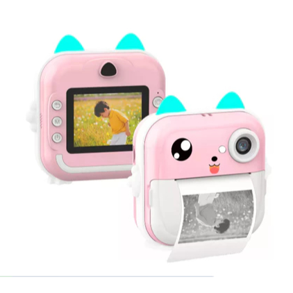 Camera De Impressão Instantânea Para Crianças Vídeo Fotografia Digital Fotográfica Toy Mini Impressora Térmica Boy Girls