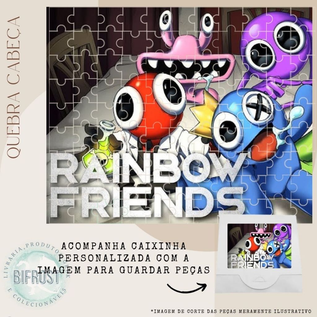 Quebra-cabeça Rainbow Friends Game Odd World Lembrancinhas Geek Otaku