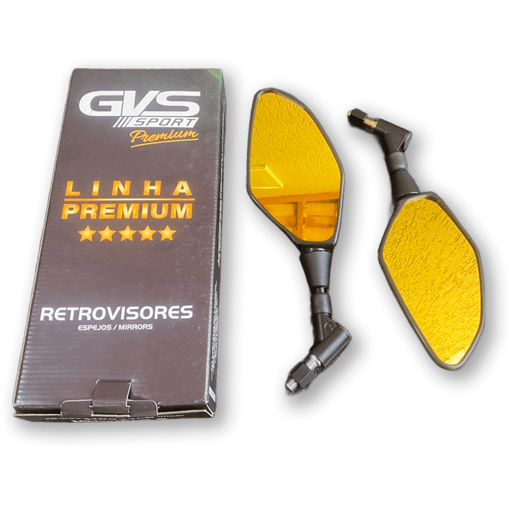 Retrovisor Gvs Mt 03 07 Giro 360° Yamaha Lente Convexa Gold em Oferta na Shopee
