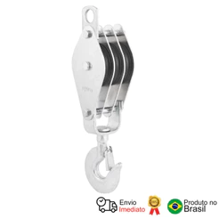 Moitão/Cadernal 60 Mm Com 3 Roldanas Vonder