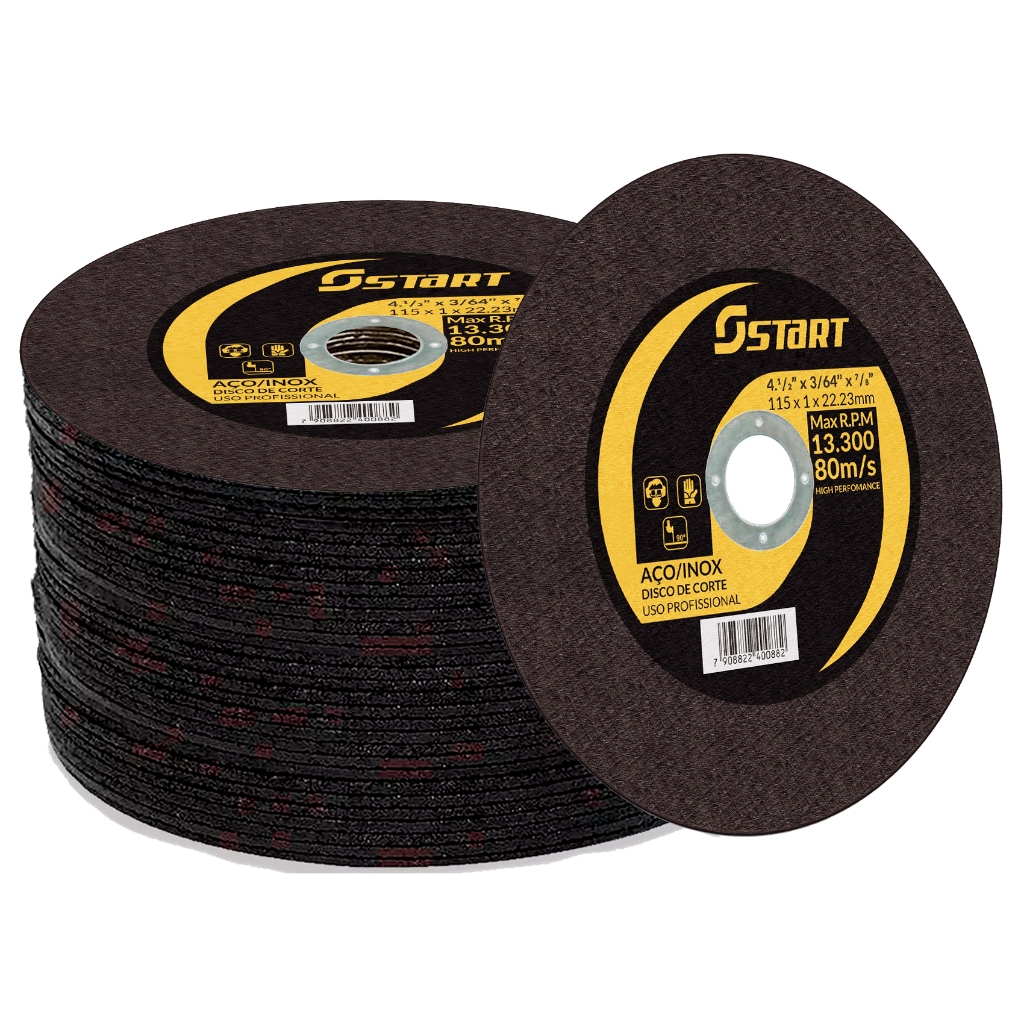 Disco Corte Fino Inox 4.1/2 X 1,0 Esmerilhadeira 10 Peças em Oferta na Shopee