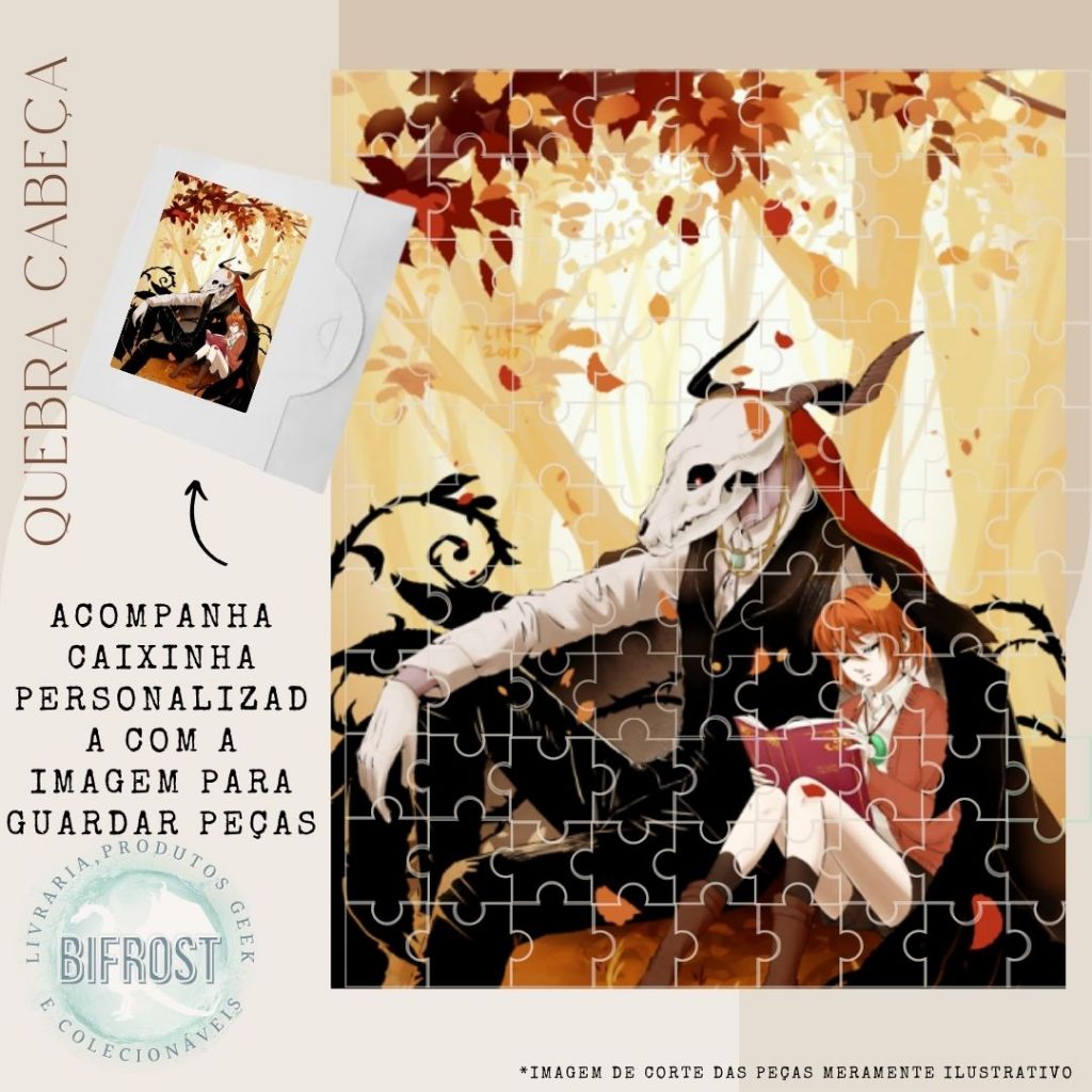Quebra-cabeça Anime Ancient Magus Bride Elias Presente Lembrançinhas Geek Otaku Puzzle