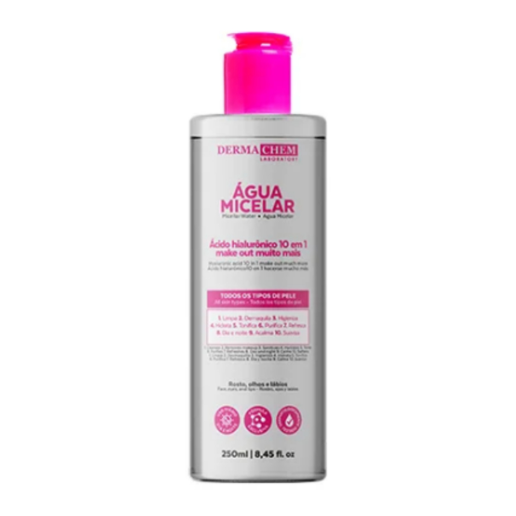 Água Micelar Hialurônico  Dermachem 250ml em Oferta na Shopee