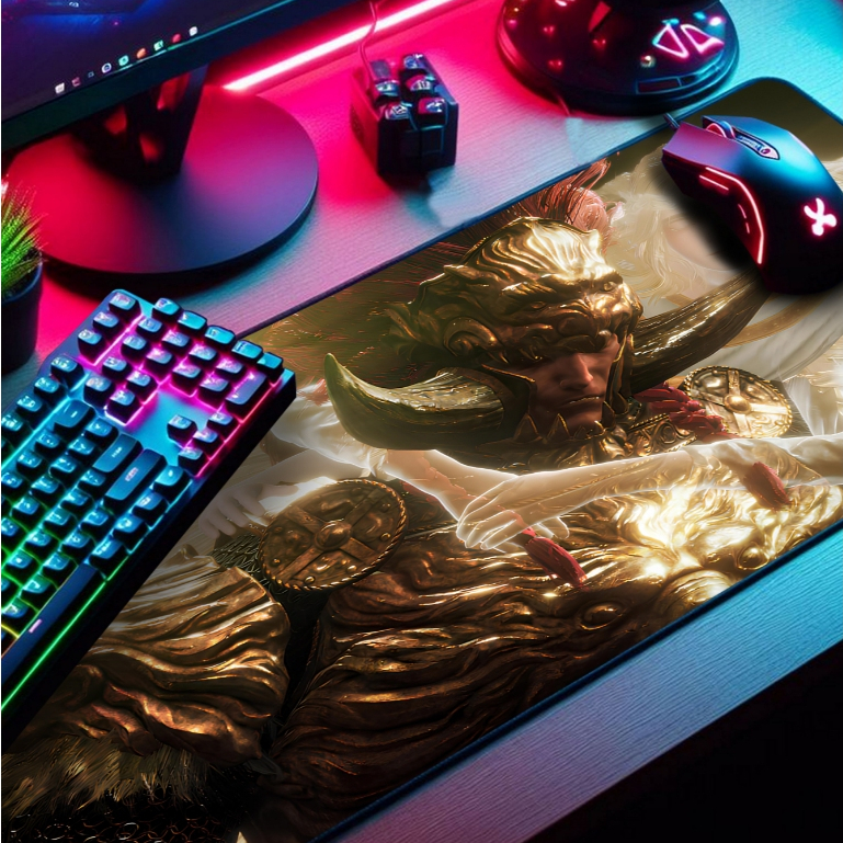 Mouse Pad Gamer p/ Desktop Borda Costurada Estampas Elden DLC 2 em Oferta na Shopee