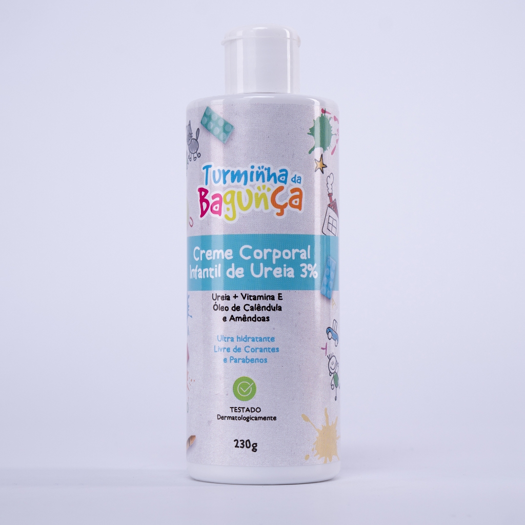 Creme Corporal de Ureia 3% Infantil TURMINHA DA BAGUNÇA 230 gramas em Oferta na Shopee