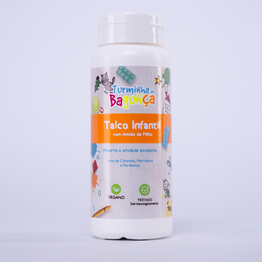Talco Infantil TURMINHA DA BAGUNÇA 100 gramas Vegano