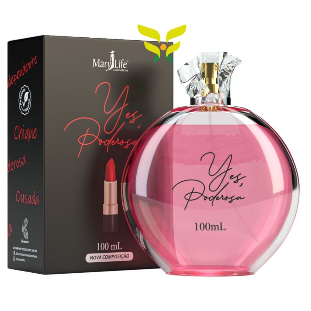 Perfume Feminino Yes Poderosa 100mL Mary Life em Oferta na Shopee