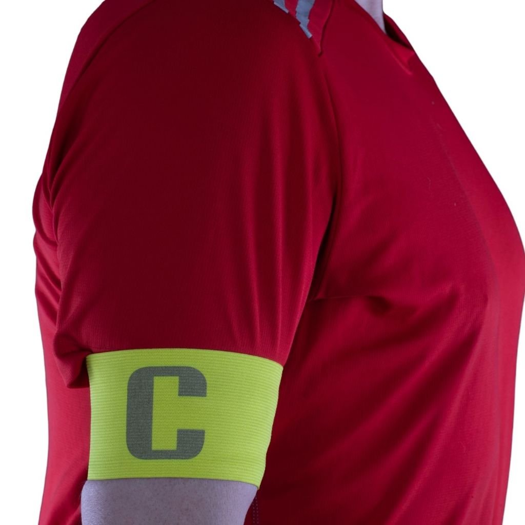 Braçadeira de Capitão Elástica Faixa com Ajuste Para Futebol Futsal Society Azul Vermelho Amarelo em Oferta na Shopee