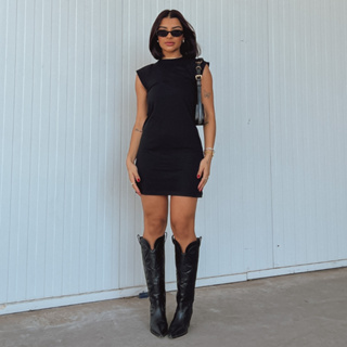 Vestido Muscle Tee Blogueira Feminino Algodão Curto Confort em Oferta na Shopee