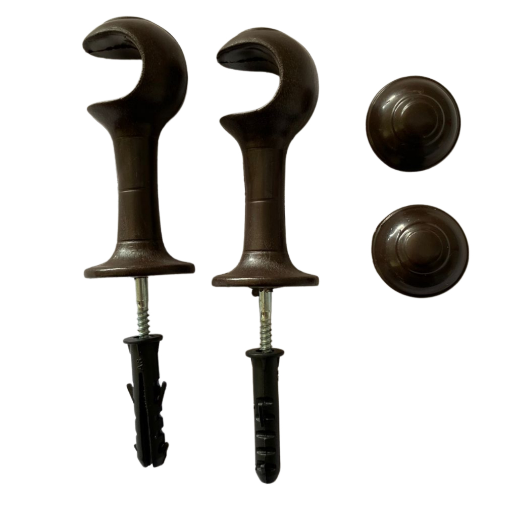 Kit C/2 Suporte para varão 28mm de cortina em plástico várias cores