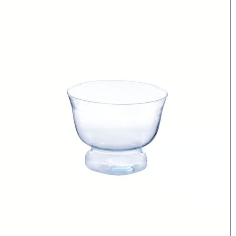 Vaso Taça Jamile de Vidro Transparente Para Decoração de Arranjo de Flores