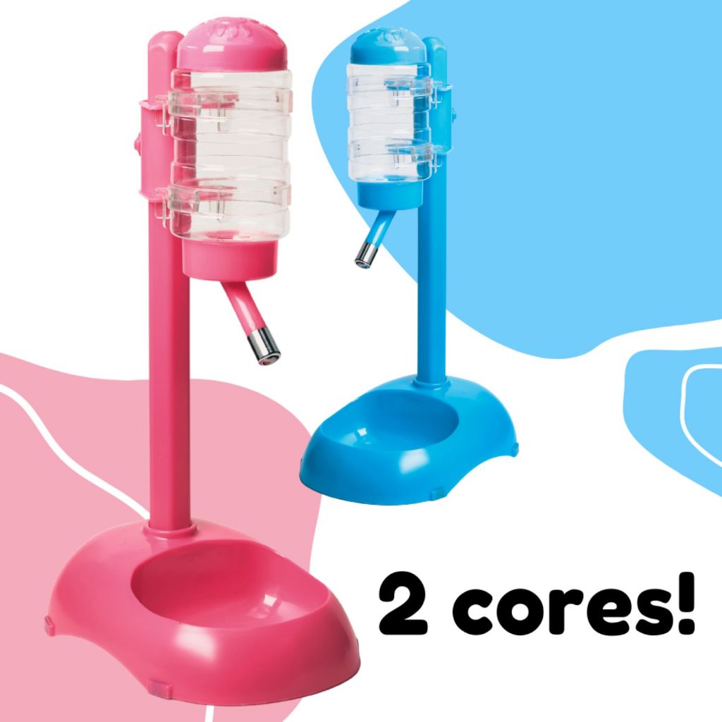 Bebedouro Comedouro com Suporte Chalesco - Pets
