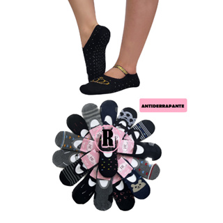 Meias Yoga Pilates C/ Antiderrapante Algodão Feminina em Oferta na Shopee