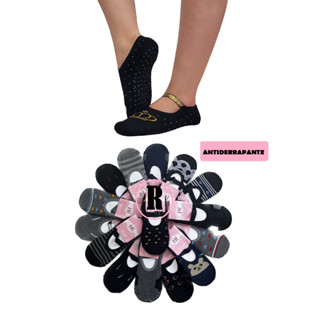 KIT de Meias Yoga Pilates C/ Antiderrapante Algodão Feminina em Oferta na Shopee