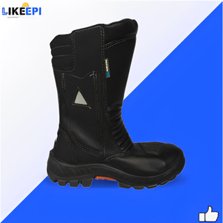Bota coturno Militar/ Bombeiro cano médio Marluvas Anti-Chamas C.A 17.163 em Oferta na Shopee