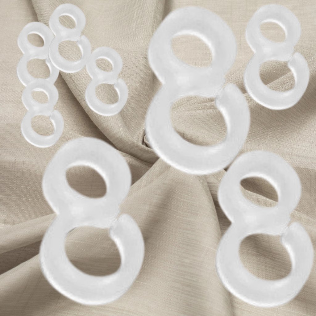 Ganchinho para Argola de Cortina de Varão atende todos os tamanhos 100 unidades em Oferta na Shopee